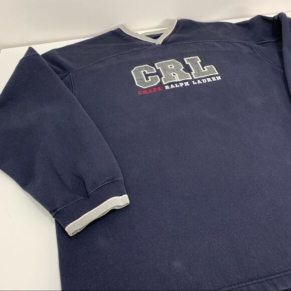 Vtg Chaps Ralph Lauren V neck sweatshirt - Picture 3 of 6